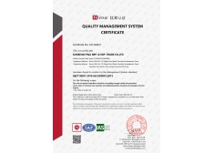 ISO quality system certification